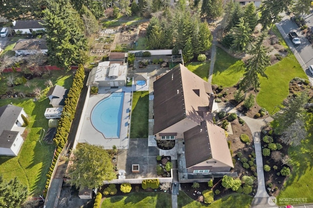 24812 12th Ave S, Des Moines, WA 98198 - aerial overview of property's location featuring a pool