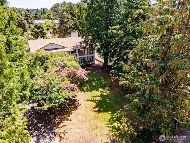 34716 4th Pl S, Federal Way, WA 98003 - view from above of property featuring a heavily wooded area