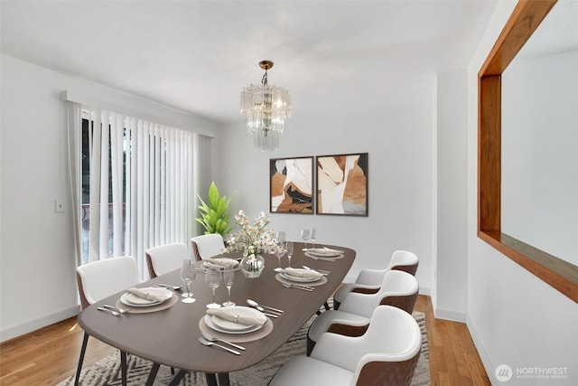 34716 4th Pl S, Federal Way, WA 98003 - dining room featuring light wood finished floors and a chandelier