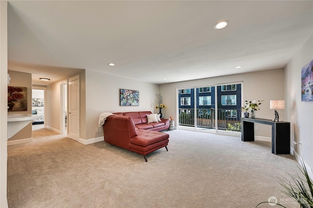 8021 234th St SW Unit 211, Edmonds, WA 98026 - living room with carpet flooring and recessed lighting
