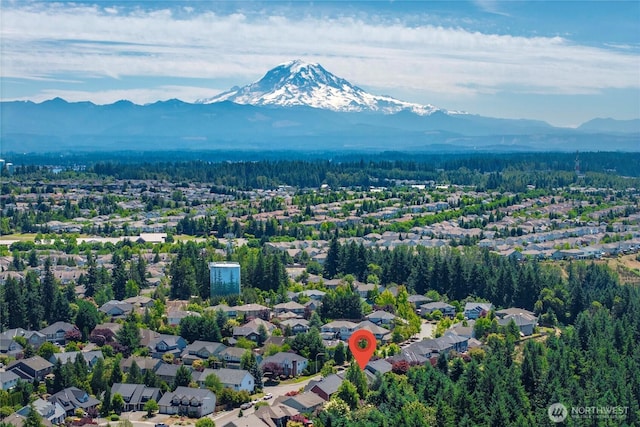 5625 Elizabeth Ave SE, Auburn, WA 98092 - aerial view of residential area with a mountainous background