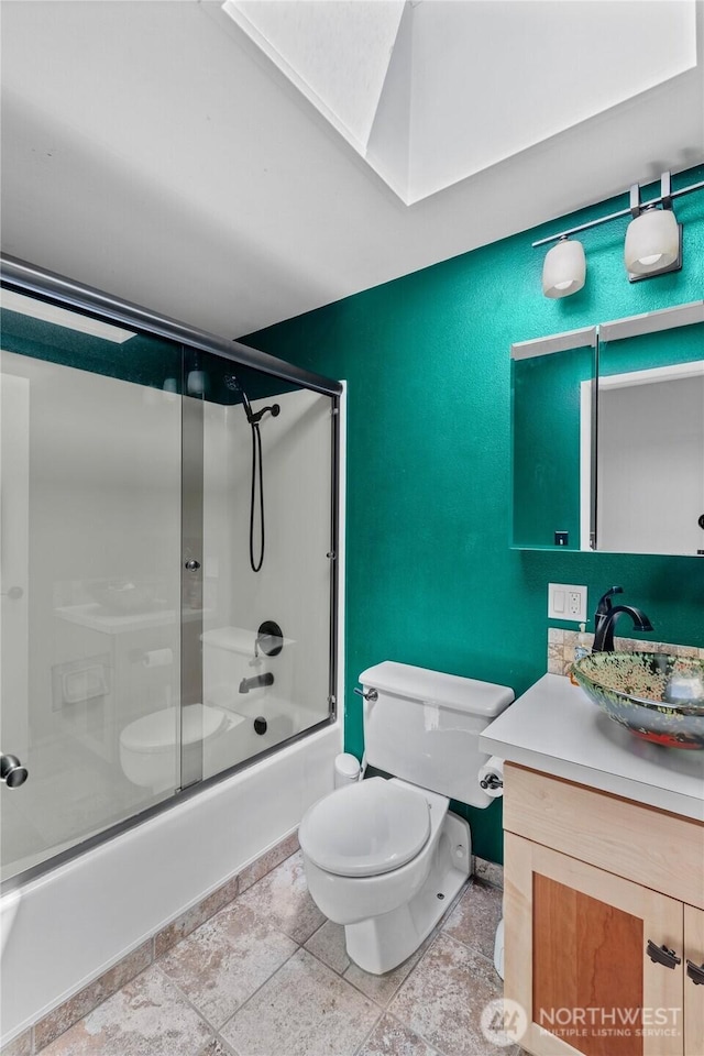 6426 Zangle Rd NE, Olympia, WA 98506 - bathroom featuring vanity and enclosed tub / shower combo