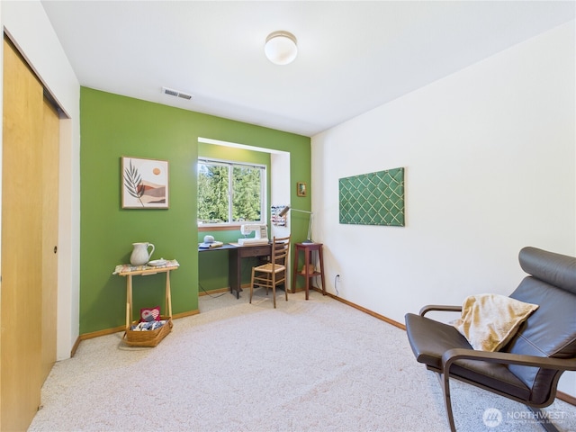 27014 80th St E, Buckley, WA 98321 - carpeted home office featuring baseboards
