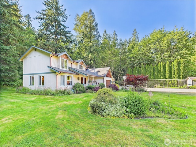 27014 80th St E, Buckley, WA 98321 - view of front of house with a front lawn