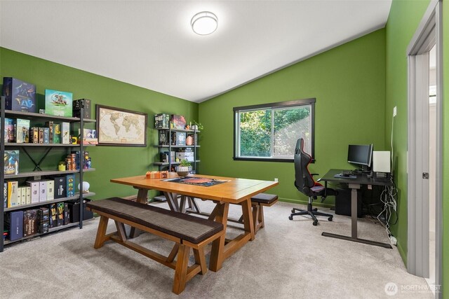 5843 Octave Ct SE, Olympia, WA 98513 - carpeted office with lofted ceiling