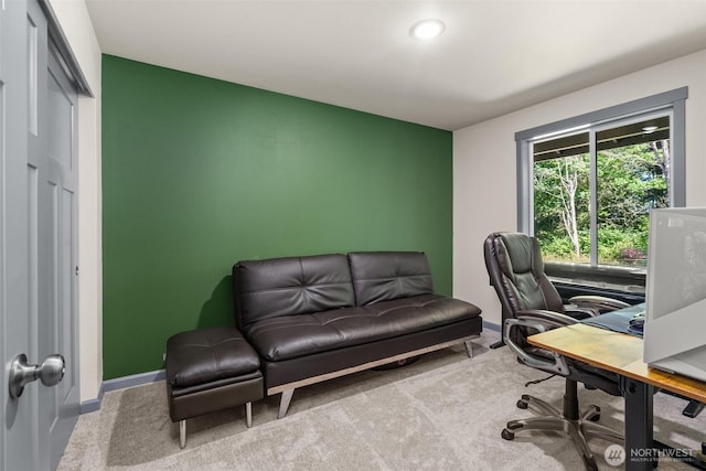 5843 Octave Ct SE, Olympia, WA 98513 - home office with baseboards and carpet