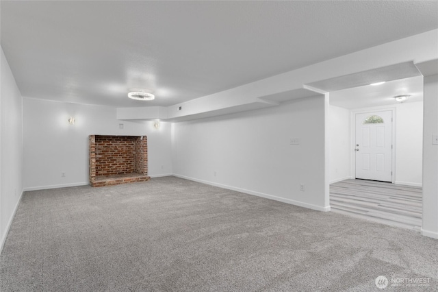 2112 S Crestmont Dr, Moses Lake, WA 98837 - unfurnished living room with carpet flooring