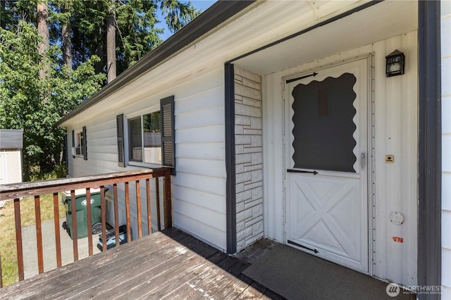 7138 Englewood Dr SE Unit 32, Olympia, WA 98513 - doorway to property with a deck