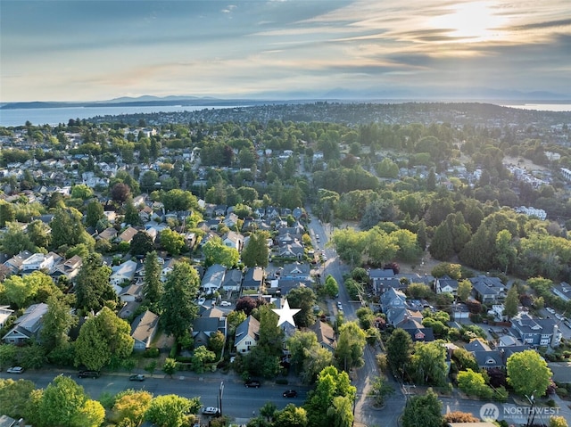 2555 Queen Anne Ave N, Seattle, WA 98109 - aerial view of residential area featuring a mountain backdrop