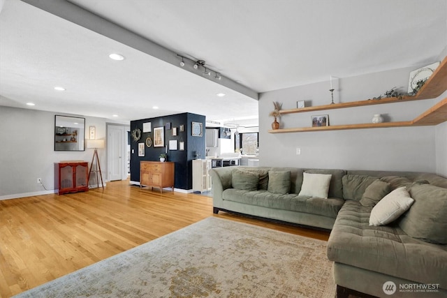 2819 W Olympic Ave, Spokane, WA 99205 - living area with light wood-style flooring and recessed lighting