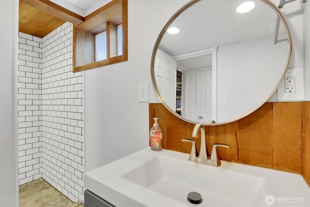 2819 W Olympic Ave, Spokane, WA 99205 - bathroom featuring vanity and recessed lighting
