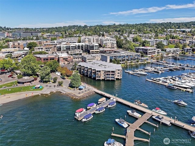 65 Kirkland Ave Unit 108, Kirkland, WA 98033 - bird's eye view of a large body of water