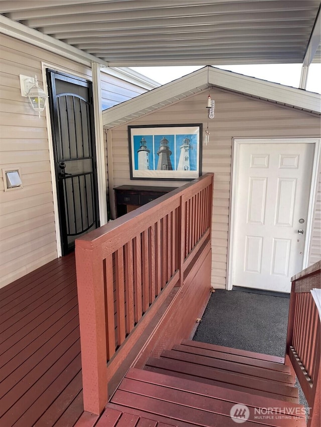 1200 Lincoln St Unit 117, Bellingham, WA 98229 - entrance to property featuring a wooden deck