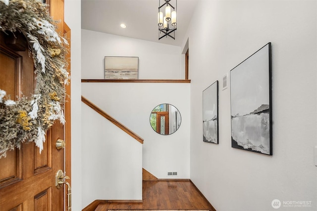 8475 SE 45th St, Mercer Island, WA 98040 - foyer featuring wood finished floors and recessed lighting