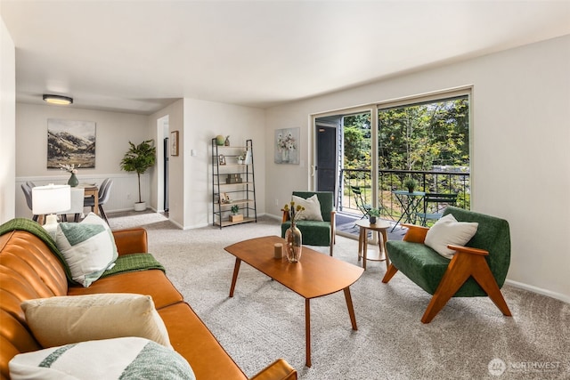 4635 W Lake Sammamish Pkwy SE Unit G206, Issaquah, WA 98027 - living room with carpet flooring and baseboards