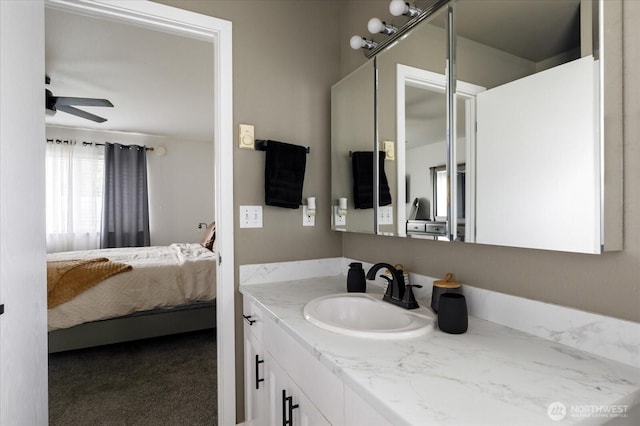 1664 Allyson St, Oak Harbor, WA 98277 - ensuite bathroom with vanity and ceiling fan