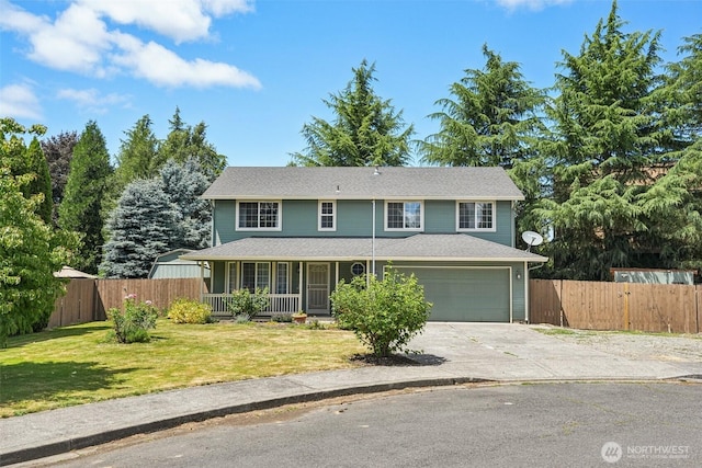 212 SW 2nd Ct, Battle Ground, WA 98604 - view of front of home featuring concrete driveway and a porch