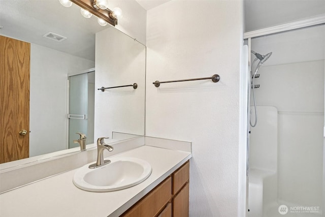 212 SW 2nd Ct, Battle Ground, WA 98604 - full bath featuring vanity and a shower with door