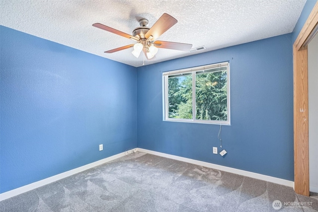 212 SW 2nd Ct, Battle Ground, WA 98604 - unfurnished bedroom with carpet floors, a textured ceiling, a closet, and ceiling fan