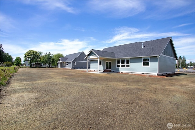 1204 E Georgia Ln, Everson, WA 98247 - view of front of house featuring crawl space and a shingled roof