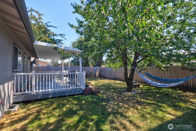 302 126th St S, Parkland, WA 98444 - fenced backyard with a deck