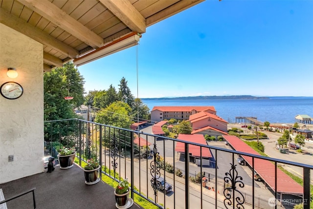28313 Redondo Way S Unit 304, Des Moines, WA 98198 - balcony featuring a water view