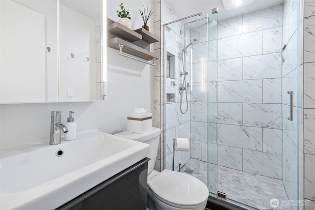 1432 Weathervane Dr, Fircrest, WA 98466 - bathroom with vanity and a stall shower