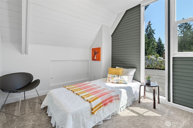 1432 Weathervane Dr, Fircrest, WA 98466 - bedroom featuring lofted ceiling and carpet floors