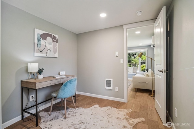 14427 156th Ave SE, Renton, WA 98059 - office with light wood finished floors and recessed lighting