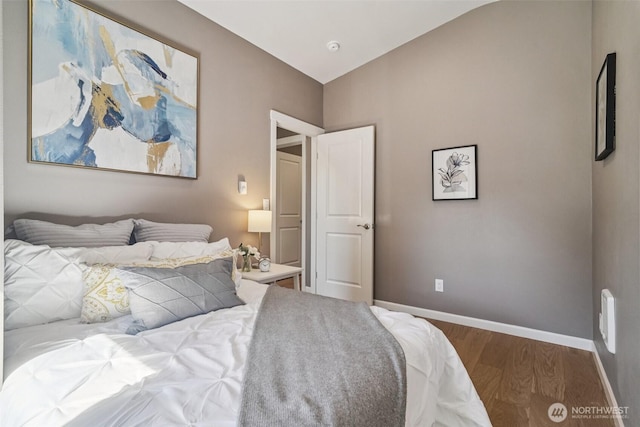 14427 156th Ave SE, Renton, WA 98059 - bedroom featuring wood finished floors and lofted ceiling