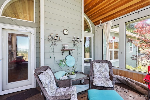 505 Woodland Rd, Goldendale, WA 98620 - sunroom featuring lofted ceiling