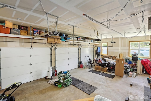 505 Woodland Rd, Goldendale, WA 98620 - garage featuring a garage door opener