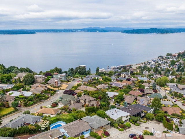 5621 SW Manning St, Seattle, WA 98116 - aerial view of residential area with a large body of water