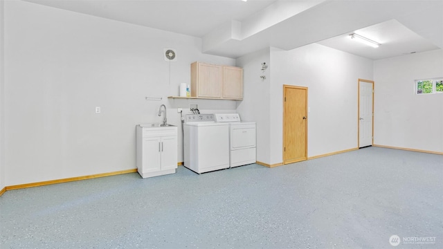 250 E Crest Ln, Grapeview, WA 98546 - laundry room featuring cabinet space and washer and clothes dryer
