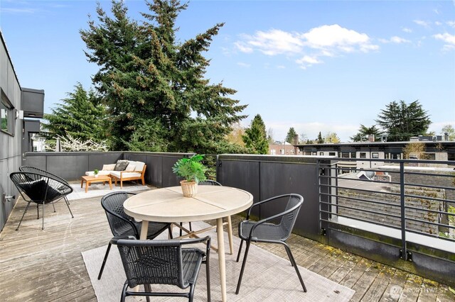 410A 10th Ave E, Seattle, WA 98102 - view of patio / terrace featuring an outdoor hangout area