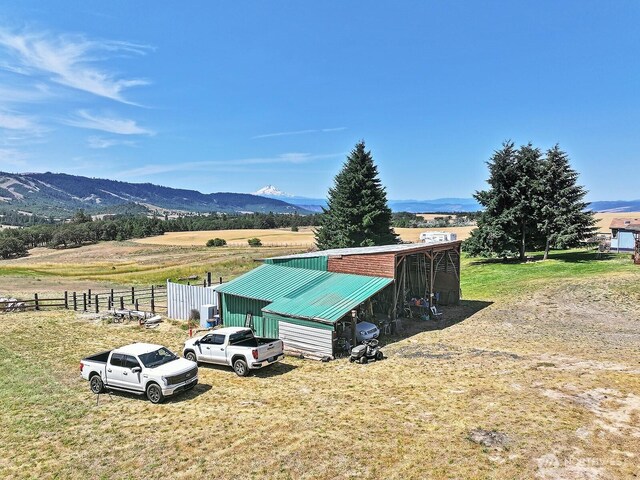 55 Mott Rd, Lyle, WA 98635 - view of pole building with a mountain view