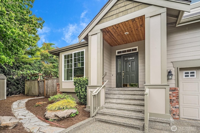 3606 Monterey Ct NE, Renton, WA 98056 - view of exterior entry with a garage