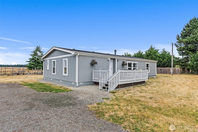 8222 Bordeaux Rd SW, Olympia, WA 98512 - manufactured / mobile home featuring a deck