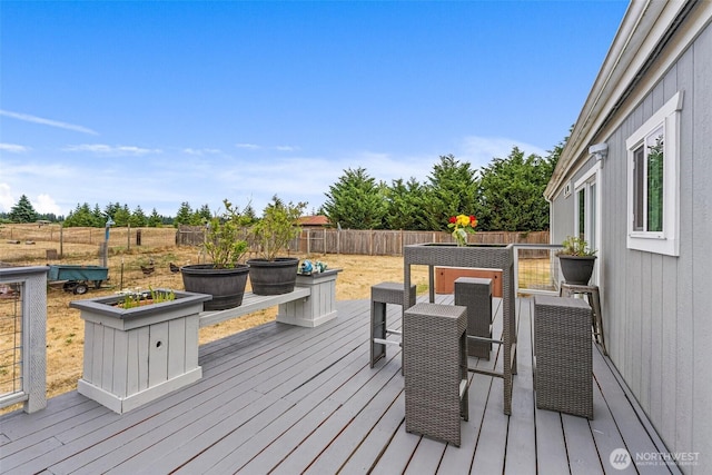 8222 Bordeaux Rd SW, Olympia, WA 98512 - wooden deck featuring a fenced backyard