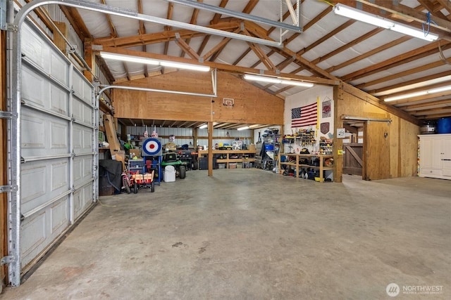 8222 Bordeaux Rd SW, Olympia, WA 98512 - garage featuring a workshop area