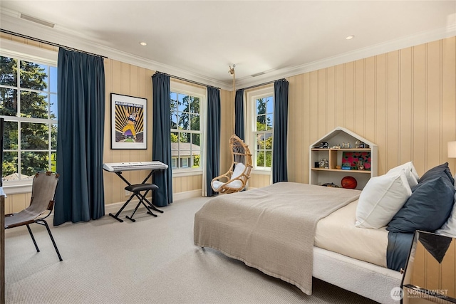 2001 Broadmoor Dr E, Seattle, WA 98112 - bedroom featuring crown molding, carpet floors, and multiple windows