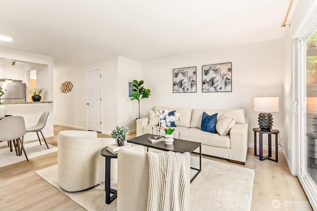 502 141st Ave SE Unit 45, Bellevue, WA 98007 - living area with light wood-style floors and baseboards
