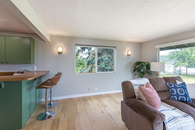 110 Victoria View St, Sequim, WA 98382 - living area featuring light wood finished floors and baseboards