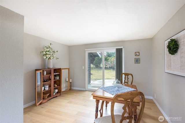 110 Victoria View St, Sequim, WA 98382 - dining room with light wood-type flooring and baseboards