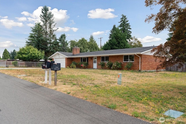 2598 25th Loop SE, Lacey, WA 98503 - ranch-style home featuring a garage, brick siding, and a chimney
