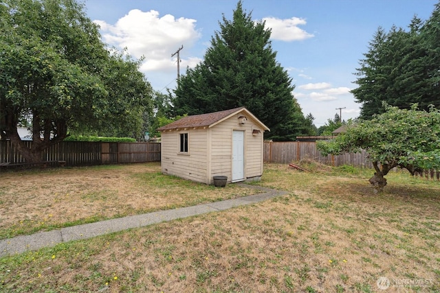 2598 25th Loop SE, Lacey, WA 98503 - fenced backyard featuring a storage unit