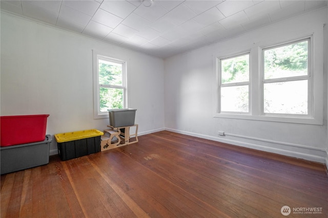 1608 Laura St, Aberdeen, WA 98520 - unfurnished room featuring crown molding and hardwood / wood-style flooring
