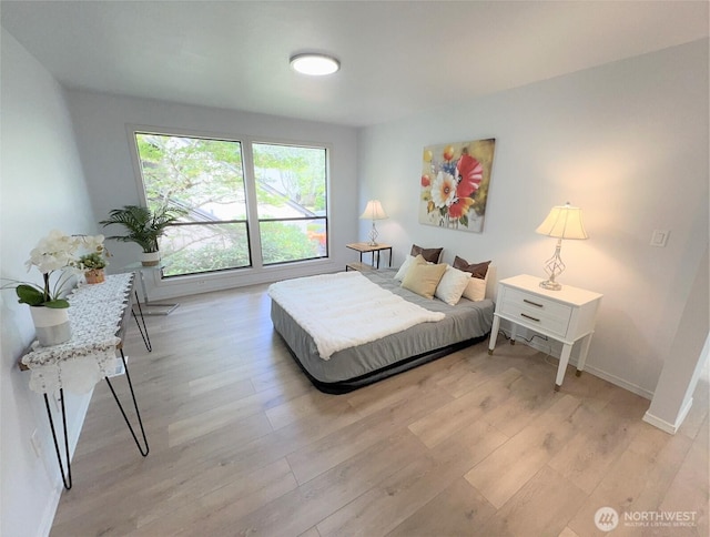 1711 159th Pl NE Unit 29, Bellevue, WA 98008 - bedroom featuring light wood-style flooring and baseboards