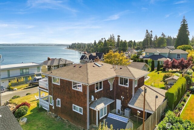 6926 Holeman Ave, Blaine, WA 98230 - aerial view of residential area with a nearby body of water