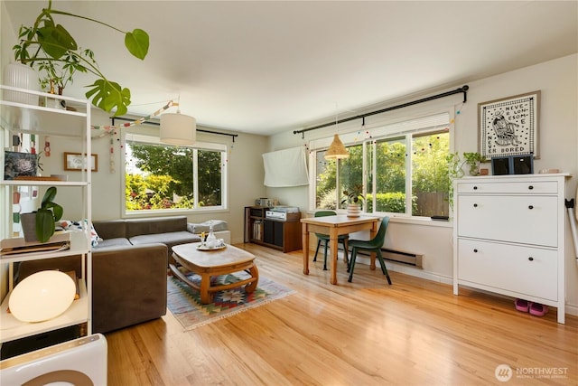7343 35th SW, Seattle, WA 98126 - living area featuring light wood-style flooring